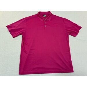 Nike Golf Dri-Fit Polo Shirt Mens XL Pink Short Sleeve Lexus Logo‎ Performance